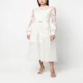 Elie Saab Bead-embroidered midi dress - White