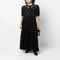 Elie Saab floral-patterned sequinned cardigan - Black