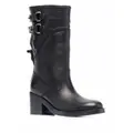 Buttero buckled leather boots - Black