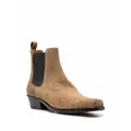 Buttero block-heel ankle boots - Neutrals