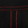 Gucci top-stitch midi skirt - Black