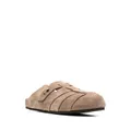 Buttero woven-panelled clog sandals - Brown