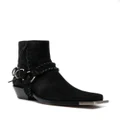 Buttero square-toe 55mm ankle boots - Black