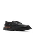 Buttero chunky two-tone boat-shoes - Black