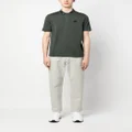 Moncler logo-patch cotton polo shirt - Green