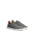 Zegna Triple Stitch slip-on sneakers - Grey