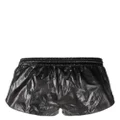 Mugler drawstring beach shorts - Black