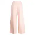 Veronica Beard pleat-detail straight-leg trousers - Pink