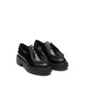 Prada raised-edge leather lace-up shoes - Black