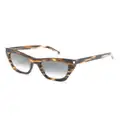 Saint Laurent Eyewear Kate cat-eye frame sunglasses - Brown