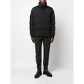 Kiton funnel-neck padded jacket - Black