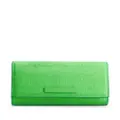 Giuseppe Zanotti embossed-crocodile clutch bag - Green