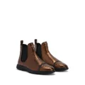 Giuseppe Zanotti embossed-crocodile leather ankle boots - Brown