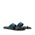 Giuseppe Zanotti Norbert leather sandals - Blue