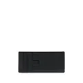 TOM FORD grained texture leather cardholder - Black