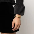 Moschino rhinestone-embellished logo bracelet - Gold