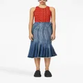 Marc Jacobs Wave high-waisted denim skirt - Blue