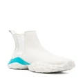 Camper contrasting-sole leather boots - White