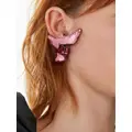 Nina Ricci Double Dove stud earrings - Pink