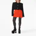 Nina Ricci A-line wool-blend miniskirt - Orange
