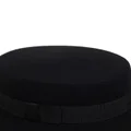 Nina Ricci bow-embellished boater hat - Black