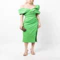 Rachel Gilbert Gia ruched midi dress - Green
