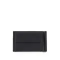 Emporio Armani logo-plaque folded wallet - Black