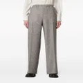 Emporio Armani elasticated-waistband herringbone shorts - Brown