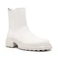 Tod's zip-up leather boots - White