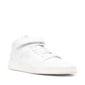 Saint Laurent logo-lettering leather sneakers - White