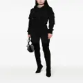 Blumarine cargo-pockets cotton hoodie - Black