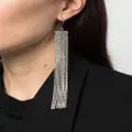 ISABEL MARANT glass crystal-embellished drop earrings - Silver