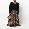 ETRO paisley-print silk maxi dress - Black