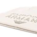 Emporio Armani fine-knit logo-embroidered beanie - Neutrals