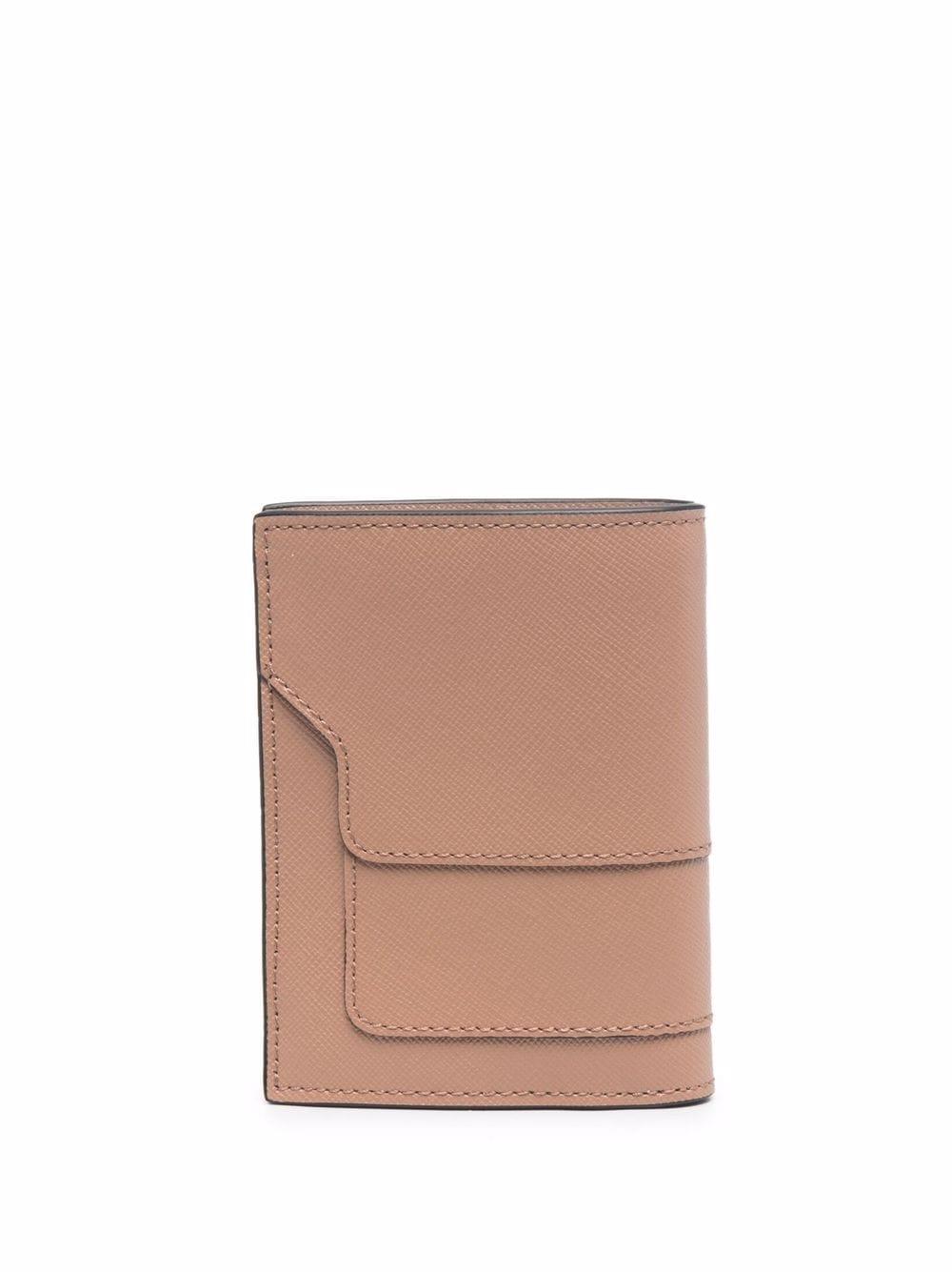 Marni Saffiano leather bi-fold wallet - Brown