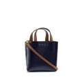 Marni Museo Nano leather tote bag - Blue