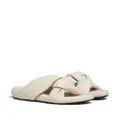 Marni Bubble twist-detail leather sandals - White
