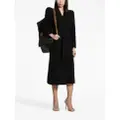 Balenciaga felted cashmere-blend mid coat - Black