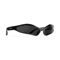 Balenciaga Eyewear Fennec oval-frame sunglasses - Black