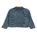 Ralph Lauren Kids corduroy-collar denim jacket - Blue