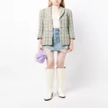 CHANEL Pre-Owned 1994 checkered buttoned jacket - Green