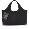 Balmain logo-embroidered tote bag - Black