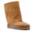 Casadei 40mm suede boots - Brown