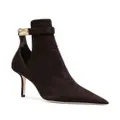 Jimmy Choo Nell 85 suede ankle boots - Brown