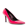 Just Cavalli patent 100mm pointed-toe pumps - Pink
