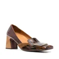 Chie Mihara Ohico 90mm square-toe pumps - Brown