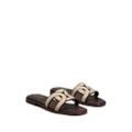 Tod's leather logo strap sandals - Brown