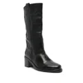 Ash Penelope 70mm leather boots - Black