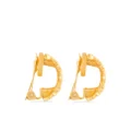 Christian Dior Pre-Owned 1980s pre-owned hoop clip-on earrings - Gold