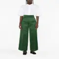 Viktor & Rolf pleat-detailing high-waist tailored trousers - Green
